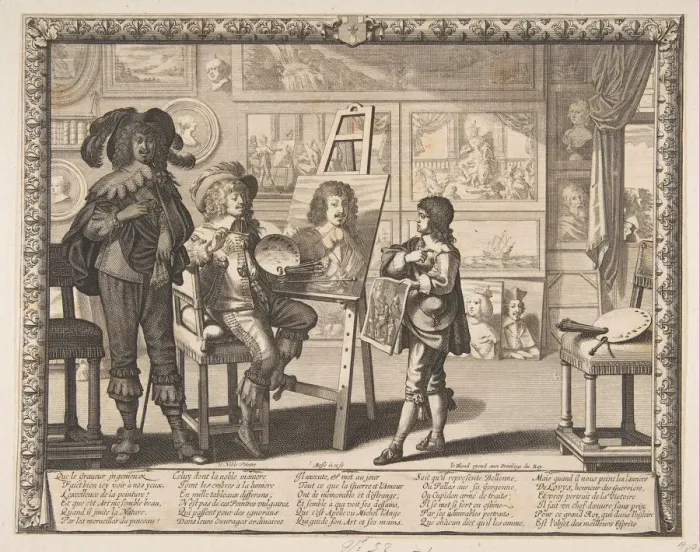 Framed Print : The Painter, ca. 1642. Creator: Abraham Bosse