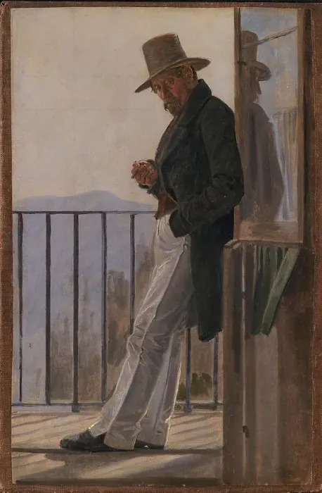 Framed Print : The Painter Ditlev Blunck, 1837. Creator: Constantin Hansen Framed Print : The Painter Ditlev Blunck, 1837. Creator: Constantin Hansen