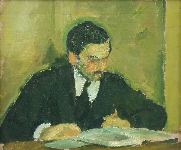The Painter Ernst Goldschmidt, 1915. Creator: Harald Giersing