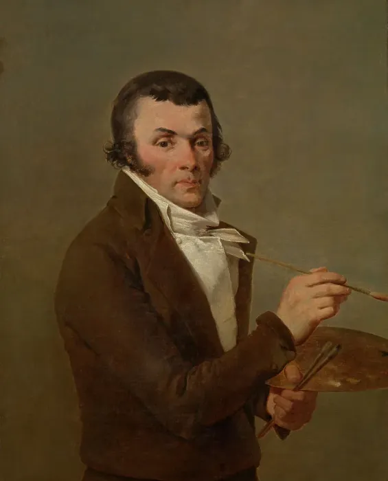 Framed Print : The Painter Jan Baptist Berre, late 18th-early 19th century. Creator: Balthasar Paul Ommeganck Framed Print : The Painter Jan Baptist Berre, late 18th-early 19th century. Creator: Balthasar Paul Ommeganck