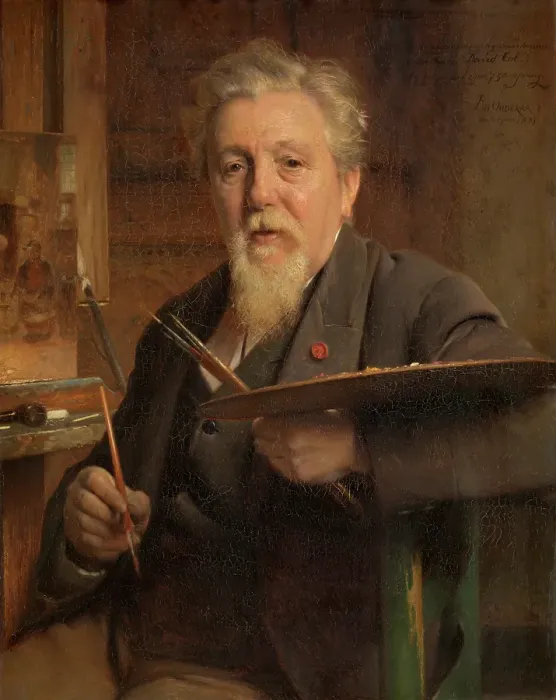 Framed Print : The Painter Jan David Col, 1897. Creator: Pierre Jean van der Ouderaa Framed Print : The Painter Jan David Col, 1897. Creator: Pierre Jean van der Ouderaa