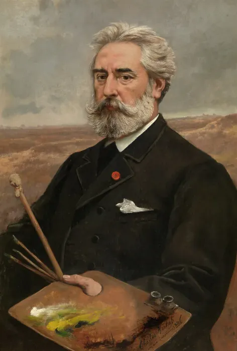 Framed Print : The Painter Jean Pierre Francois Lamoriniere, 1886. Creator: Charles Verlat Framed Print : The Painter Jean Pierre Francois Lamoriniere, 1886. Creator: Charles Verlat