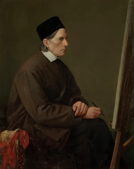 Framed Print : The Painter Johann Friedrich Overbeck, 1866-1867. Creator: Karl Hoffmann Framed Print : The Painter Johann Friedrich Overbeck, 1866-1867. Creator: Karl Hoffmann