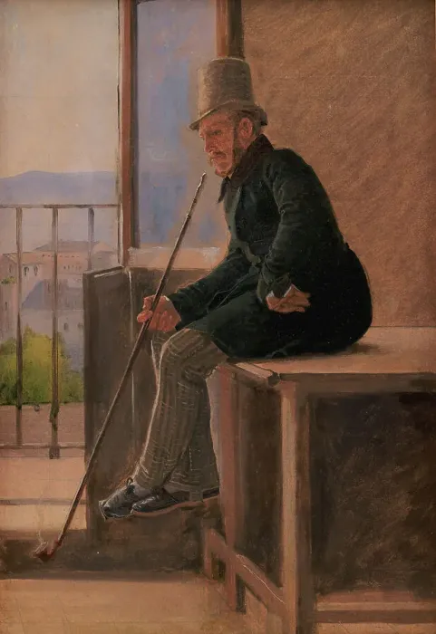 Framed Print : The Painter Jorgen Sonne, 1837. Creator: Constantin Hansen Framed Print : The Painter Jorgen Sonne, 1837. Creator: Constantin Hansen
