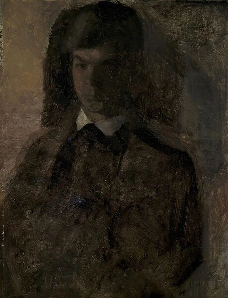 The painter Svend Hammershoi, the artist's brother, 1879-1916. Creator: Vilhelm Hammershoi