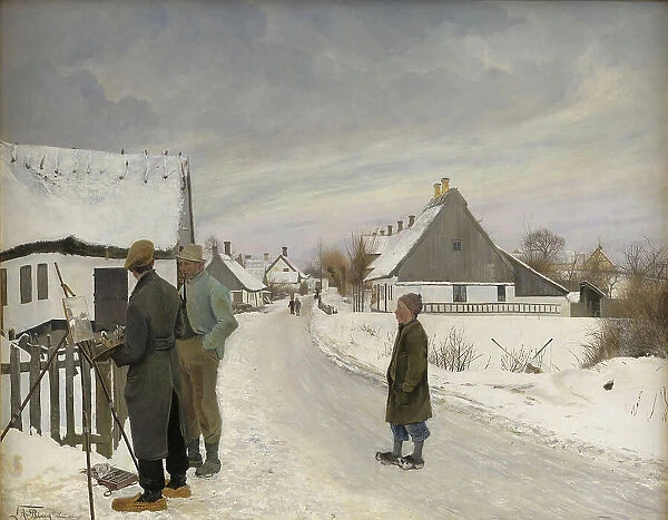 The Painter in the Village, 1897. Creator: Laurits Andersen Ring