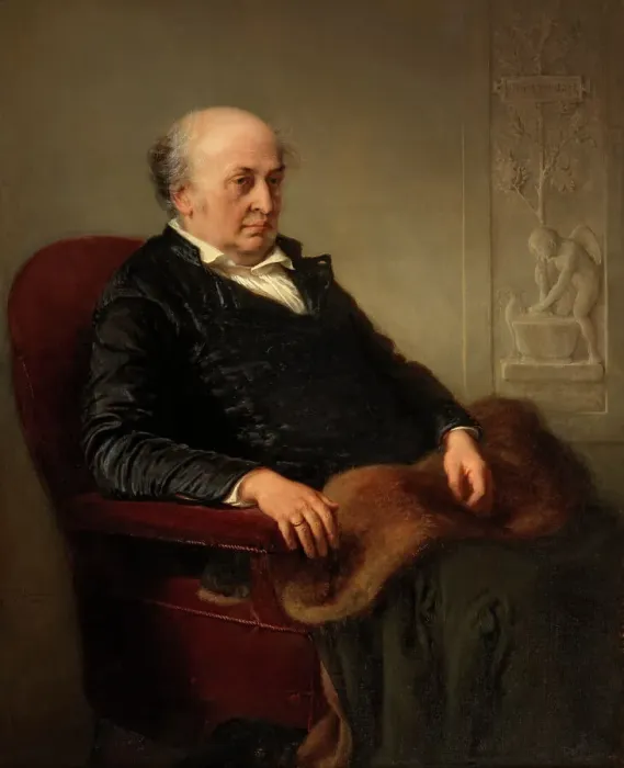 Framed Print : The Painter Wilhelm Schadow, 1860. Creator: Eduard Julius Friedrich Bendemann Framed Print : The Painter Wilhelm Schadow, 1860. Creator: Eduard Julius Friedrich Bendemann