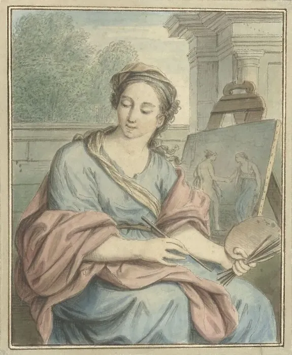 Framed Print : The Painting, 1703-1775. Creator: Louis Fabritius Dubourg Framed Print : The Painting, 1703-1775. Creator: Louis Fabritius Dubourg