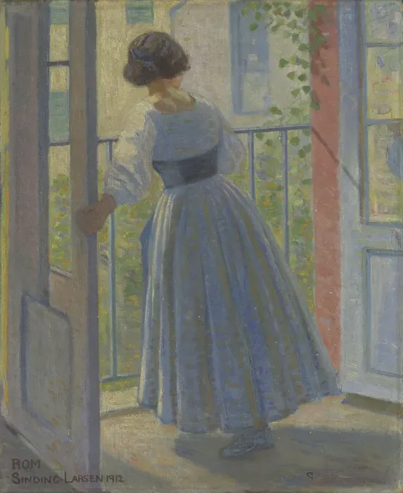 Framed Print : Painting, 1912. Creator: Kristoffer Andres Lange Sinding-Larsen Framed Print : Painting, 1912. Creator: Kristoffer Andres Lange Sinding-Larsen