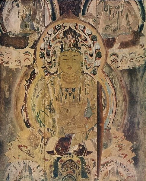 A painting on the core pillar of the Pagoda at the Daigoji Monastery, c13th century