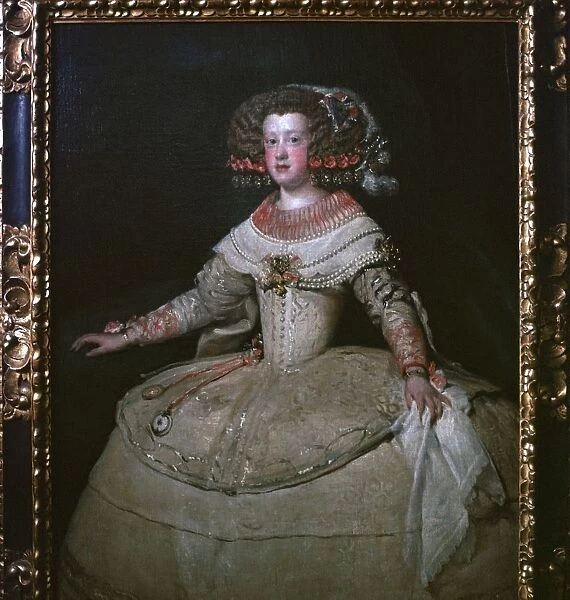 Painting of the Infanta Maria Theresa, 17th century. Artist: Diego Velasquez