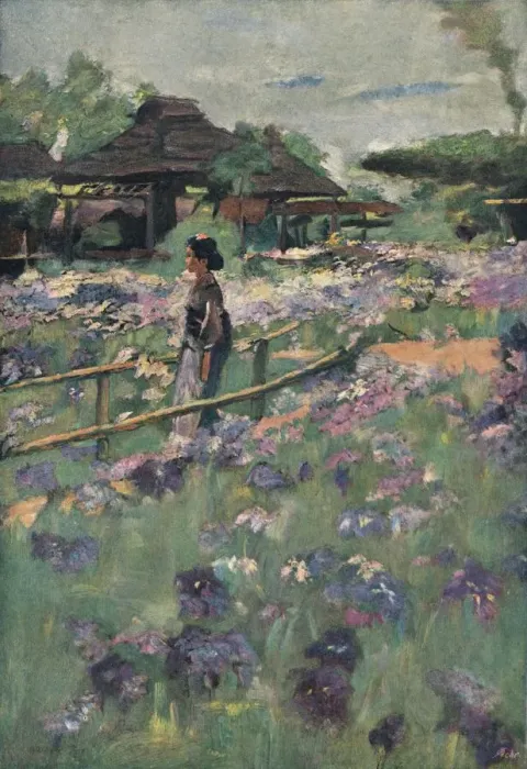 Framed Print : A painting on a Japanese theme, 1898. Artist: Percy Sturdee Framed Print : A painting on a Japanese theme, 1898. Artist: Percy Sturdee