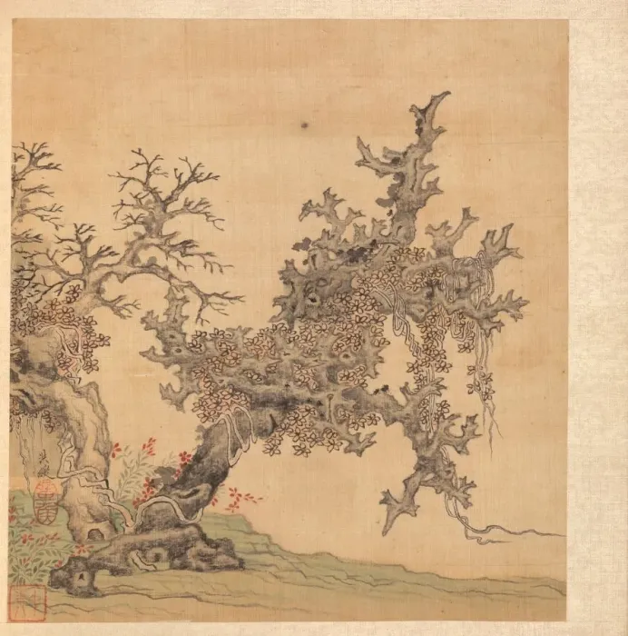 Framed Print : Paintings after Ancient Masters: An Ancient Tree, 1598-1652. Creator: Chen Hongshou (Chinese Framed Print : Paintings after Ancient Masters: An Ancient Tree, 1598-1652. Creator: Chen Hongshou (Chinese