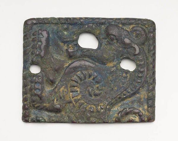 A pair of belt plaques, Han dynasty, 206 BCE-220 CE. Creator: Unknown