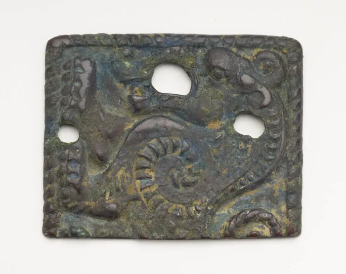 Framed Print : A pair of belt plaques, Han dynasty, 206 BCE-220 CE. Creator: Unknown Framed Print : A pair of belt plaques, Han dynasty, 206 BCE-220 CE. Creator: Unknown