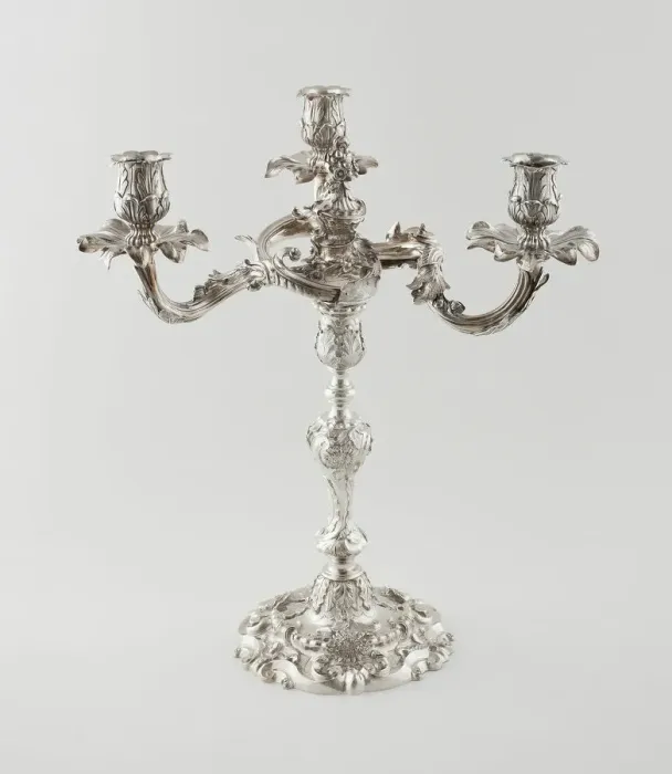 Framed Print : Pair of Candelabra, London, 1757 / 58. Creator: James Paltro Framed Print : Pair of Candelabra, London, 1757 / 58. Creator: James Paltro