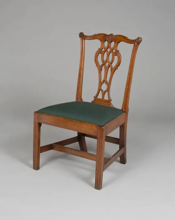 Framed Print : Pair of Side Chairs, 1760 / 80. Creator: Unknown Framed Print : Pair of Side Chairs, 1760 / 80. Creator: Unknown