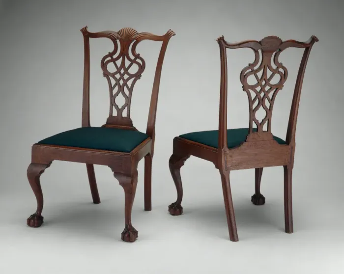 Framed Print : Pair of Side Chairs, 1770 / 90. Creator: Chapin School of Cabinetmakers Framed Print : Pair of Side Chairs, 1770 / 90. Creator: Chapin School of Cabinetmakers
