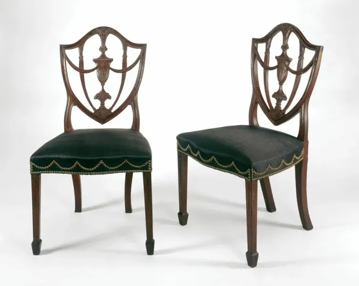 Framed Print : Pair of Side Chairs, 1794 / 99. Creator: Samuel McIntire Framed Print : Pair of Side Chairs, 1794 / 99. Creator: Samuel McIntire