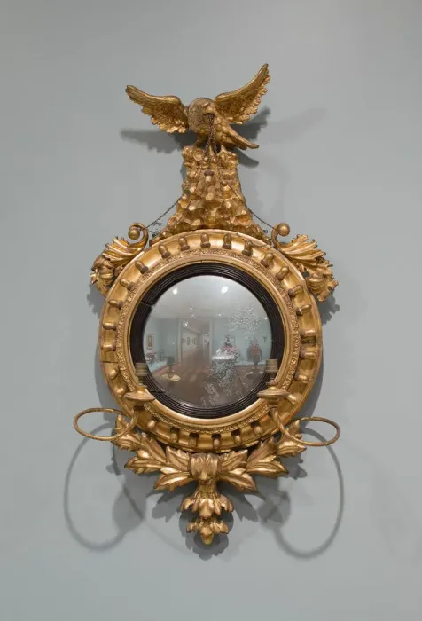 Framed Print : Pair of Convex Mirrors, 1810 / 30. Creator: Unknown Framed Print : Pair of Convex Mirrors, 1810 / 30. Creator: Unknown