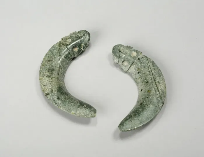 Framed Print : Pair of Earrings, 200 B. C. / A. D. 200. Creator: Unknown Framed Print : Pair of Earrings, 200 B. C. / A. D. 200. Creator: Unknown