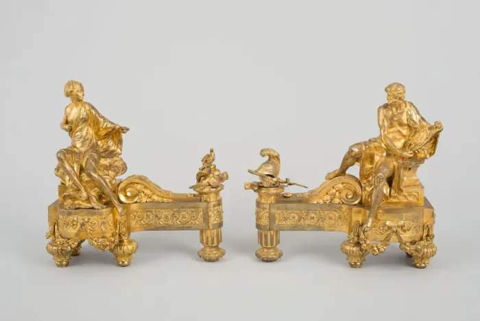 Framed Print : Pair of Firedogs Representing Venus and Mars, Paris, c. 1769 Framed Print : Pair of Firedogs Representing Venus and Mars, Paris, c. 1769