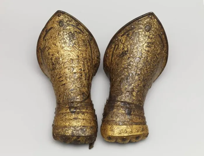 Framed Print : Pair of Gauntlets, French, ca. 1600. Creator: Unknown Framed Print : Pair of Gauntlets, French, ca. 1600. Creator: Unknown