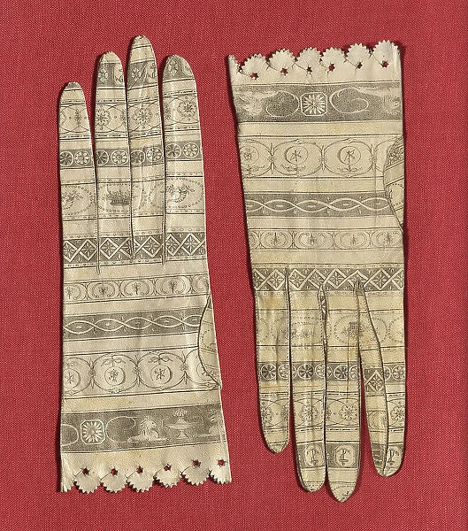 Pair of Gloves, Barcelona, c. 1800. Creator: Unknown