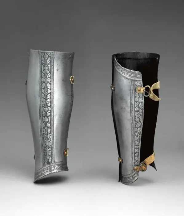 Framed Print : Pair of Greaves (Lower Leg Defenses), Italian, ca. 1550 to 1575. Creator: Unknown Framed Print : Pair of Greaves (Lower Leg Defenses), Italian, ca. 1550 to 1575. Creator: Unknown