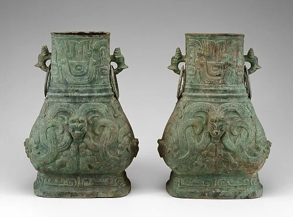Pair of Jars, Western Zhou dynasty (c. 1046-771 BC ), late 9th  /  8th BC. Creator: Unknown