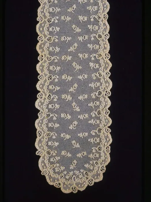 Framed Print : Pair of Lappets (Joined), France, 1880s. Creator: Unknown Framed Print : Pair of Lappets (Joined), France, 1880s. Creator: Unknown