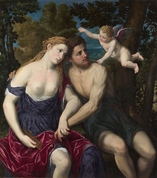 A Pair of Lovers, 1556-1559. Artist: Bordone, Paris (1500-1571)