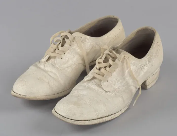 Framed Print : Pair of nurses shoes worn by Pauline Brown Payne, 1944. Creator: Unknown Framed Print : Pair of nurses shoes worn by Pauline Brown Payne, 1944. Creator: Unknown