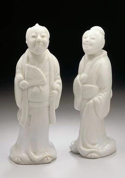 Pair of Okimono in the Form of a Standing Couple, 19th century. Creator: Unknown