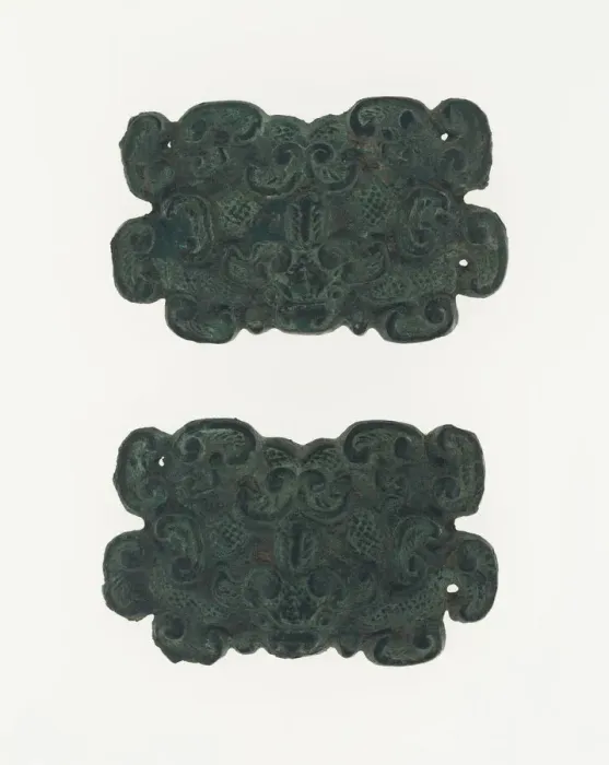 Framed Print : Pair of Ornaments, Eastern Zhou dynasty, Warring States period, c. 4th  /  3rd century B. C
