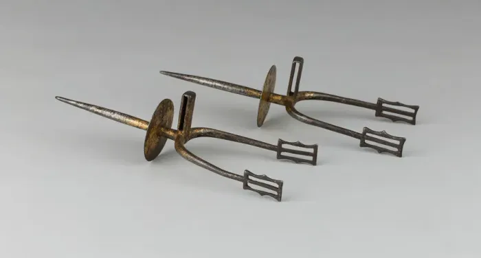 Framed Print : Pair of Prick Spurs, Algeria, 18th / 19th century. Creator: Unknown Framed Print : Pair of Prick Spurs, Algeria, 18th / 19th century. Creator: Unknown