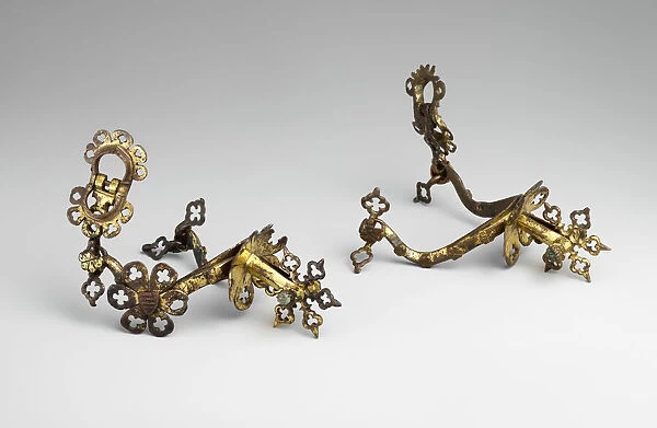 Pair of Rowel Spurs, French or Italian, ca. 1350. Creator: Unknown