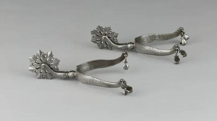 Framed Print : Pair of Rowel Spurs, Northern Europe, early 17th century. Creator: Unknown Framed Print : Pair of Rowel Spurs, Northern Europe, early 17th century. Creator: Unknown