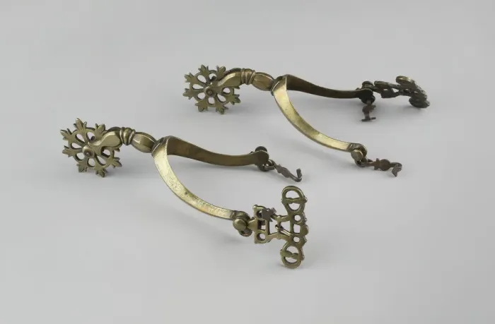 Framed Print : Pair of Rowel Spurs, Western Europe, c. 1630. Creator: Unknown Framed Print : Pair of Rowel Spurs, Western Europe, c. 1630. Creator: Unknown