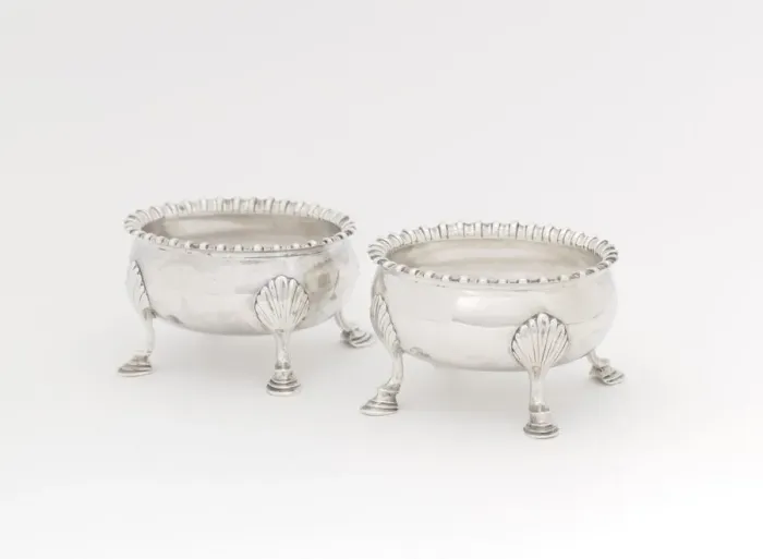 Framed Print : Pair of Salts, 1765 / 85. Creator: Thomas Shields Framed Print : Pair of Salts, 1765 / 85. Creator: Thomas Shields