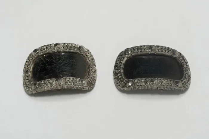 Framed Print : Pair of Shoe Buckles, England, Last quarter 18th century. Creator: Unknown Framed Print : Pair of Shoe Buckles, England, Last quarter 18th century. Creator: Unknown