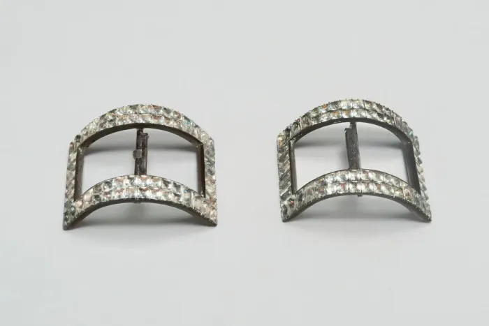 Framed Print : Pair of Shoe Buckles, England, Last quarter 18th century. Creator: Unknown Framed Print : Pair of Shoe Buckles, England, Last quarter 18th century. Creator: Unknown