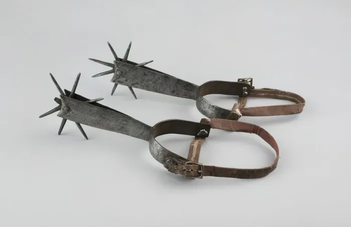 Framed Print : Pair of Spurs, Hungary, 15th  /  16th century. Creator: Unknown