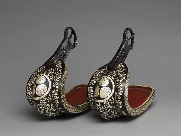 Pair of Stirrups (Abumi), Japanese, late 16th-early 17th century. Creator: Unknown