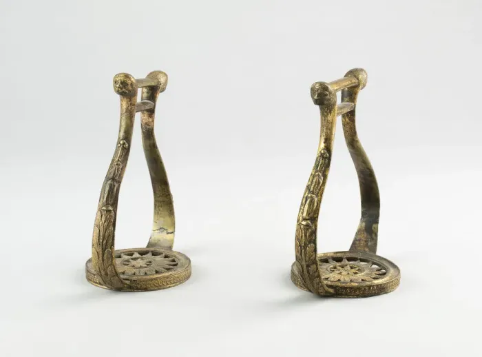 Framed Print : Pair of Stirrups, France, c. 1800. Creator: Unknown Framed Print : Pair of Stirrups, France, c. 1800. Creator: Unknown
