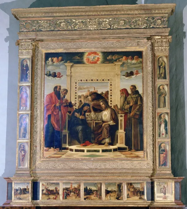 Framed Print : Pala di Pesaro altarpiece, c1474. Artist: Giovanni Bellini Framed Print : Pala di Pesaro altarpiece, c1474. Artist: Giovanni Bellini