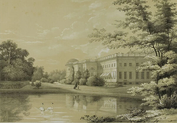The Palace of Alexandre at Tzarskoé-sélo, c. 1820. Creator: C. Schultz