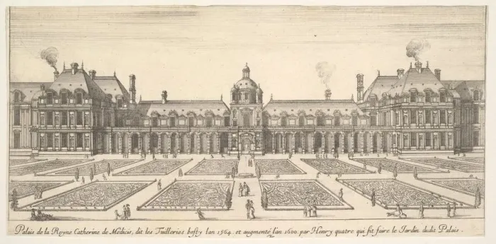 Framed Print : The palace of Catherine de Medici, called the Tuilleries, from Various views of remark Framed Print : The palace of Catherine de Medici, called the Tuilleries, from Various views of remark
