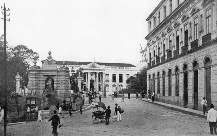 Framed Print : Palace of the Government, Sao Paulo, Brazil, 1895. Artist: A Frisch