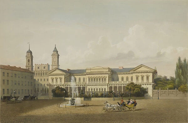 Palace of the Governor-General of Lithuania (Presidential Palace) in Vilnius, c1850